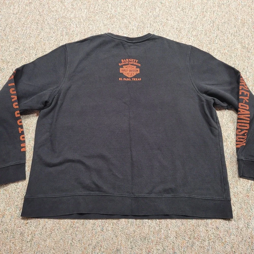 Harley Davidson Sweatshirt Mens 3XL Black Legendary Biker El Paso Texas Pullover